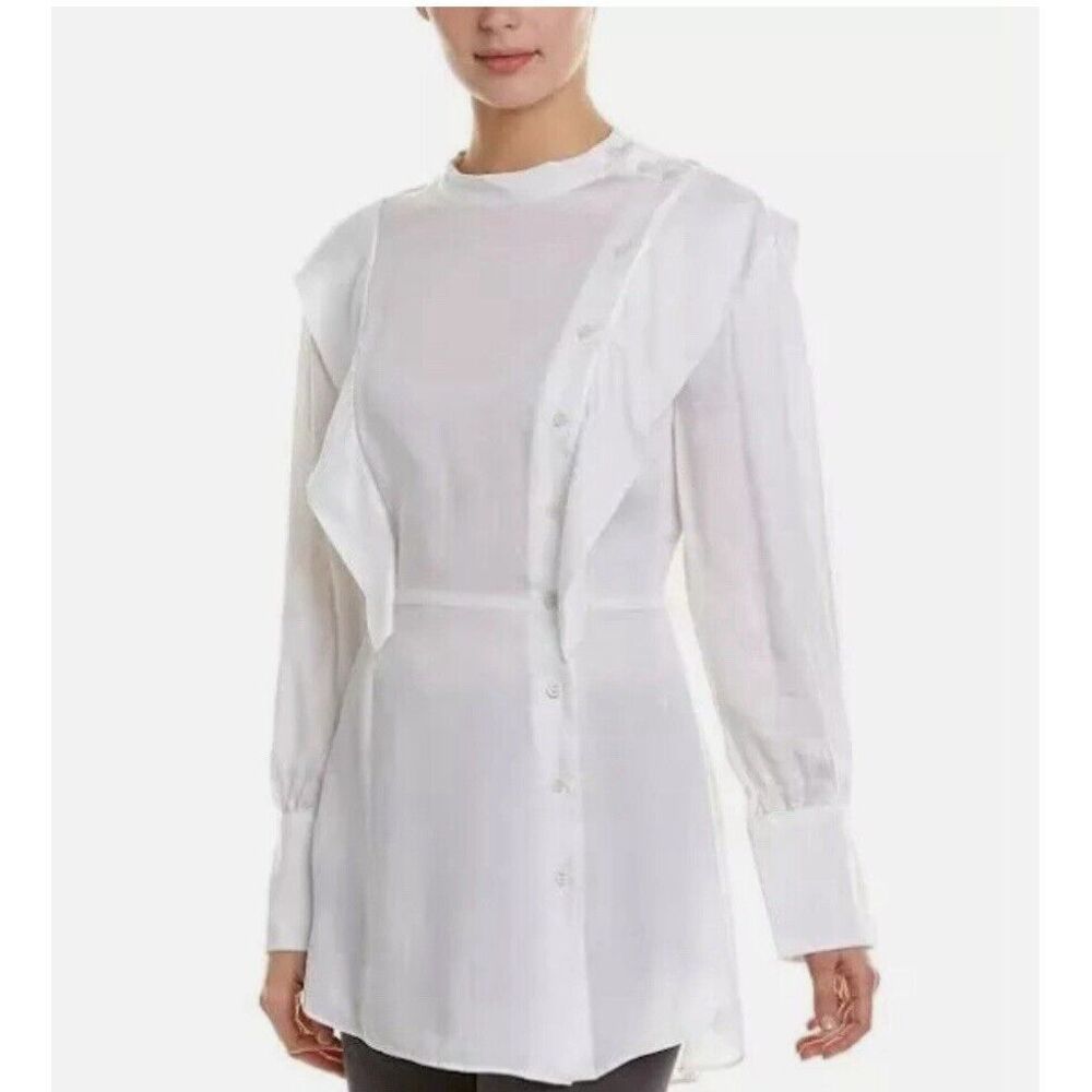 BCBGMaxAzria White Button Down Shirt